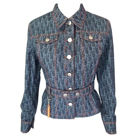 dior jean jacket womans|christian Dior jacket women's.